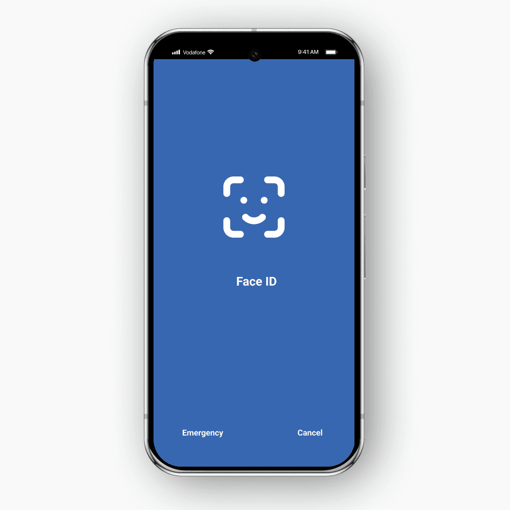 Face Id Verification Examples Mobile phone security code, password or lock for personal online ...